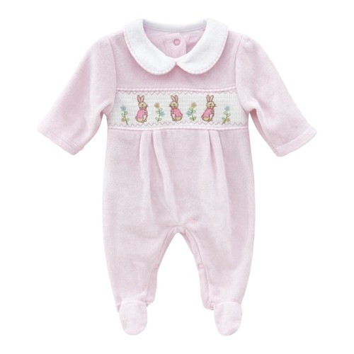 Baby girl smocked - baby, bunny