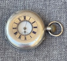 Antique Swiss Half Hunter .935