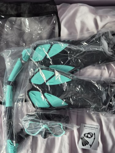 Snorkel set with flippers - with,