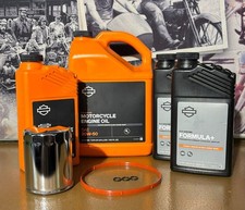 Harley Davidson Touring M8 Engine Trans Chrome Oil Filter Service Kit