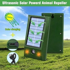 1/2x Ultrasonic Cat Dog Pest Motion Sensor Repeller Scarer Deterrent Repellent