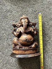 Ganesha Wood Carving Statue
