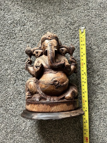 Ganesha wood carving - ganesha,