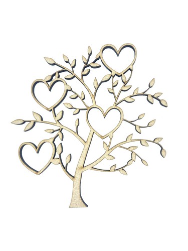Heart shape tree - 2x, branches
