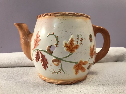 Wax candle burner teapot - wax,