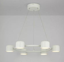 John Lewis Ceiling Light LED Pivot Hoop 6 light Pendant Greige RRP£125 - NO BOX