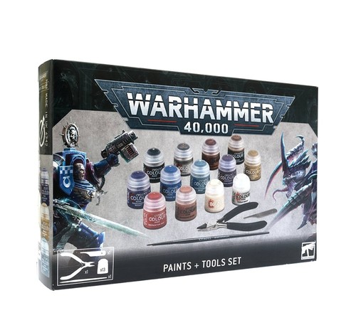 Warhammer 40k paints - and, tool