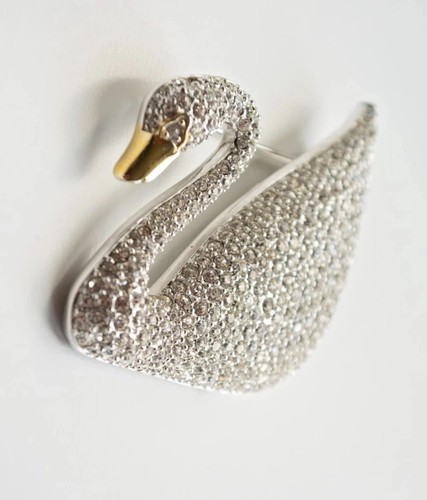 Swarovski signed swan logo - swarovski,