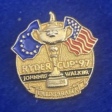 VALDERRAMA 1997 RYDER CUP Gold Tone Souvenir Pin Badge UK v US-Seve Ballesteros