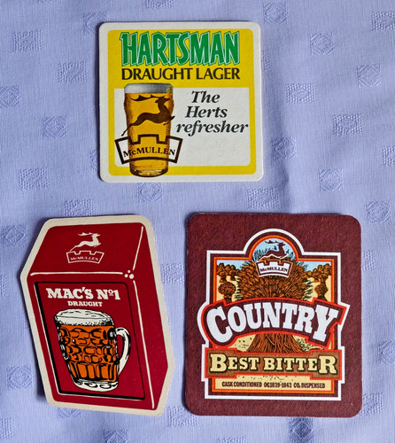 Vintage beer mats - mats, mcmullen