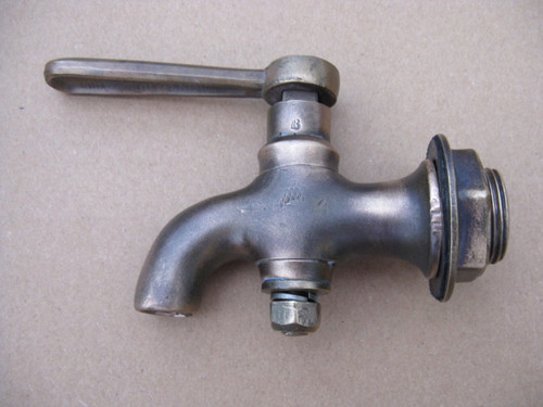 Vintage brass cold water tap - vintage,