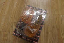 Bike It Universal Flexi Stem Indicators With Black Body And Amber Lens - #016