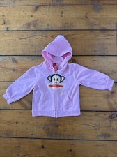 Paul Frank baby hoodie Julius Monkey Pink small Paul 6-12 months