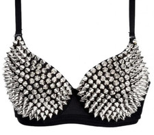 Sexy Rhinestone Bra Top Gold