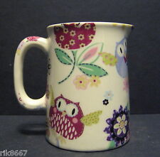 Heron Cross Pottery Owl Chintz English 1/4 Pint Cream Jug