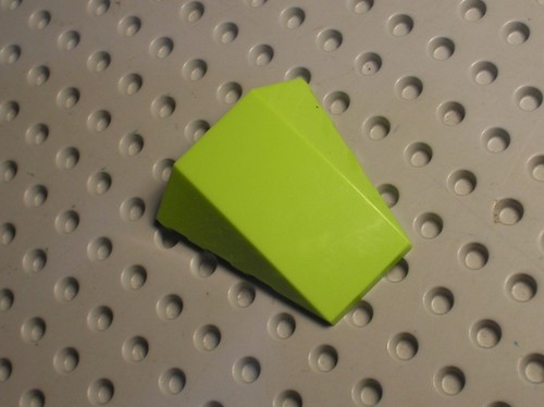 Lego lime wedge - wedge, 4x4