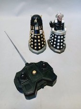 Dr Who Black RC Radio Controlled Davros Figure & Black Gold Dalek Both Working