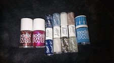 Models Own Nail Polish Mixed Bundle x 7 Artstix Hyper Gel Glitter Blue Pink