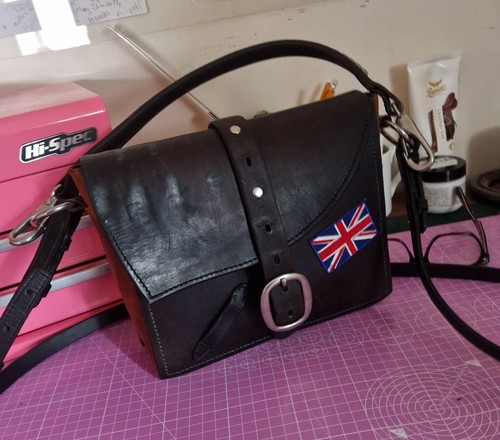 Leather bag handmade with - leather, handmade,