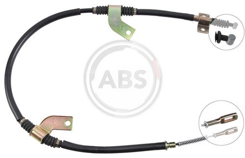 Rear left handbrake cable - handbrake,