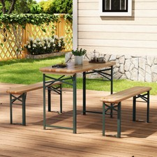 Wooden Picnic Bench Table