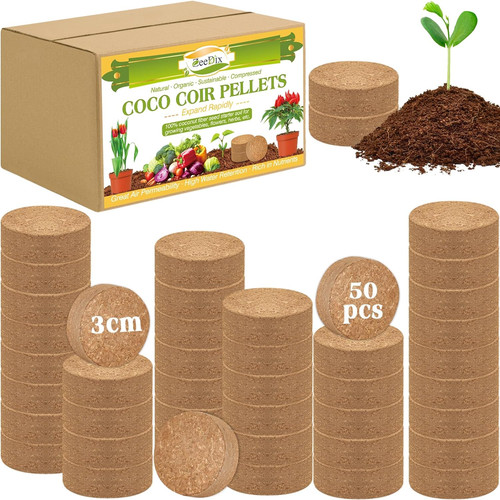 50pcs compressed coco - 50pcs(30mm),
