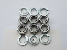 LAND ROVER SERIES 2 2A 3 GEARBOX MAINSHAFT COVER ZINC NUTS x 6 (FAIREY OVERDRIVE