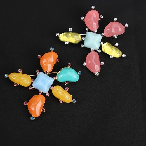 Colorful resin flower shape - resin,