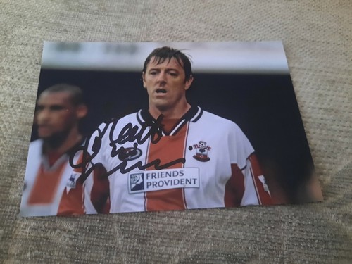 Signed 6x4 matt tissier - le,
