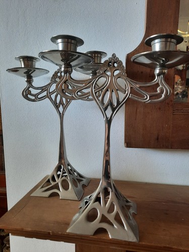 Vintage silver metal art - vintage,