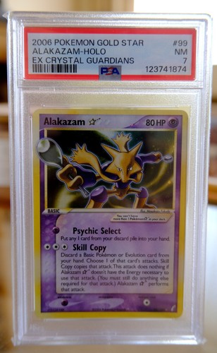 Gold star alakazam psa 7 - gold, #99
