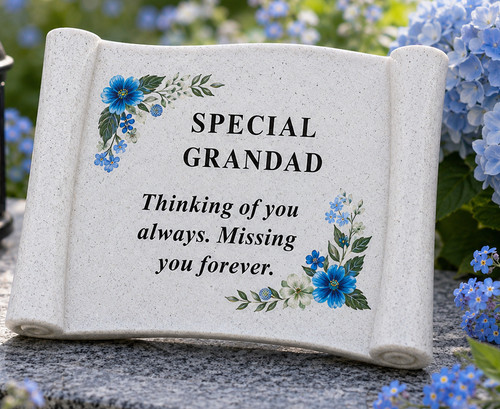 Grandad memorial scroll - grandad,