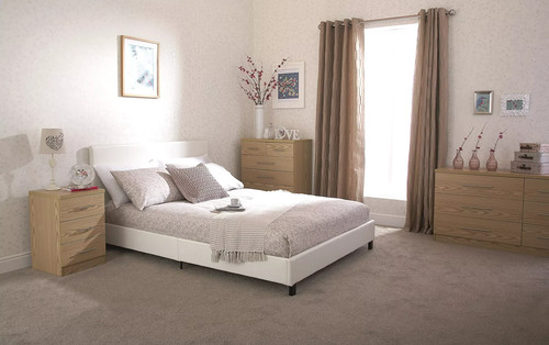 Double white faux leather - white,