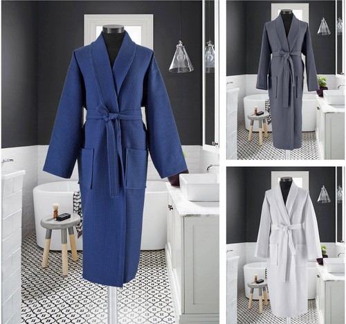 Unisex waffle bath robe - unisex,