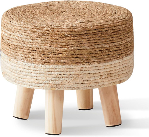 Foot stool natural seagrass - stool,