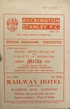 Accrington Stanley v Portsmouth F A Cup 4th round 1958/59