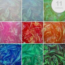 Shimmer Organza Fabric Pearlescent Iridescent Bridal Wedding Veil 51" 130cm Wide