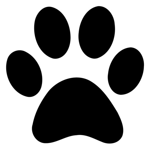 Dog paw print car van - dog,