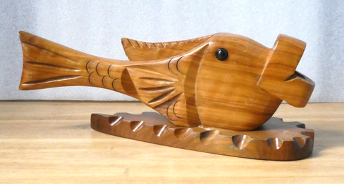 Vintage hand carved walnut - vintage,
