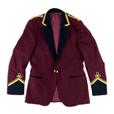 British Army Jacket Burgundy