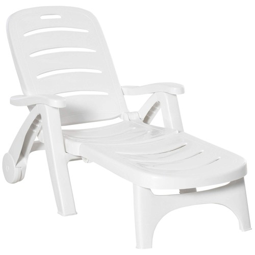 Outdoor folding plastic chaise - outdoor,