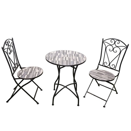 3pcs mosaic bistro set - bistro, folding