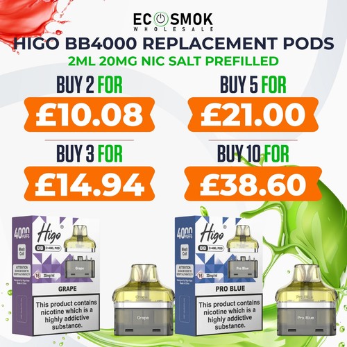 Higo bb4000 replacement pods - bb4000,