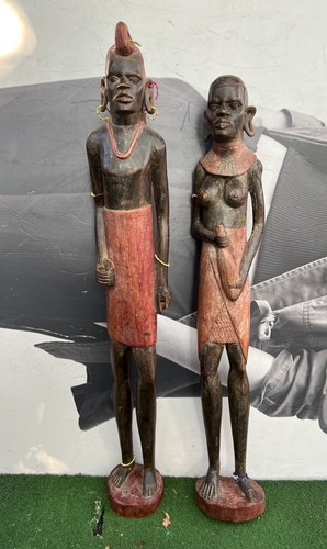 Hand carved african wooden - hand-carved,