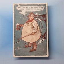 Comic Postcard 1906 Farmer Clay Pipe Yorkshire Dialect Ale Pitch Fork