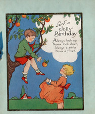 VINTAGE BIRTHDAY GREETING CARD
