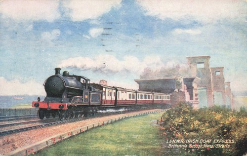 Antique tuck railway postcard - railway,