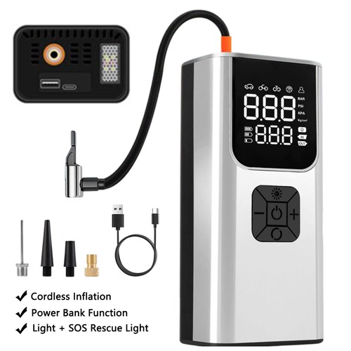 Cordless car tyre - cordless, inflator