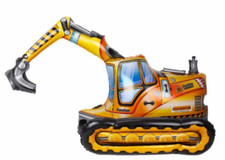 Digger Balloon 3D Excavator Construction Builder Birthday Party Decoration Huge