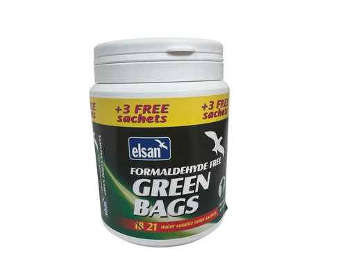 Elsan toilet sachets green - elsan,